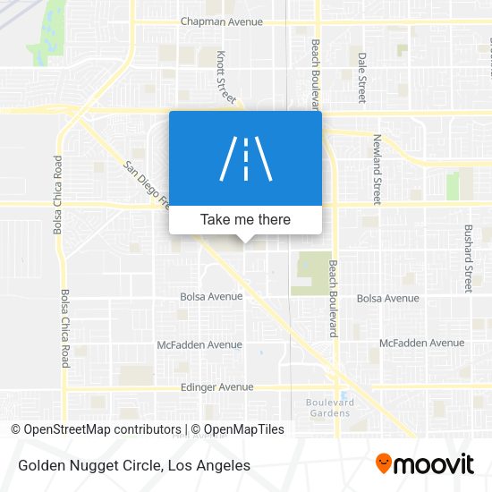 Golden Nugget Circle map