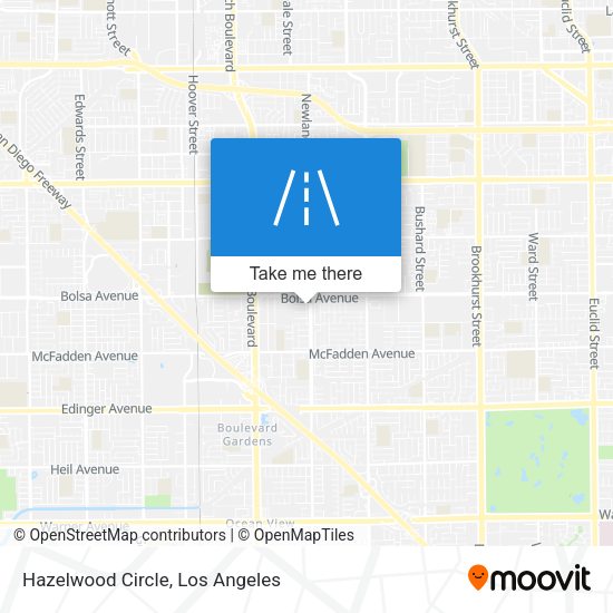 Hazelwood Circle map