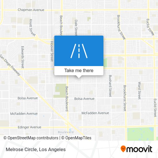 Mapa de Melrose Circle