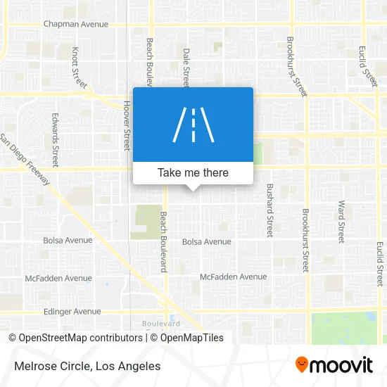 Melrose Circle map