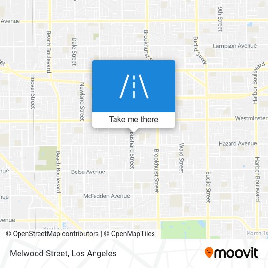 Mapa de Melwood Street