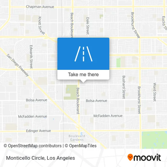 Monticello Circle map