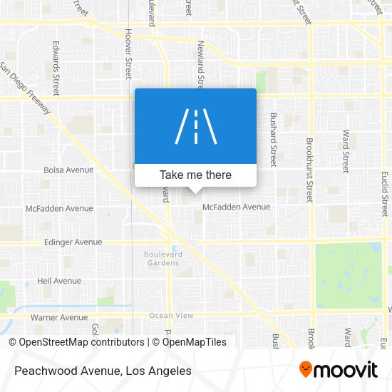 Peachwood Avenue map