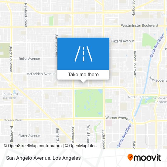 San Angelo Avenue map