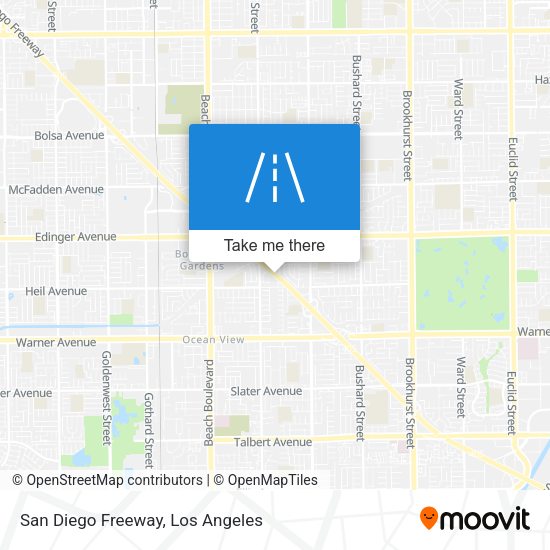 Mapa de San Diego Freeway
