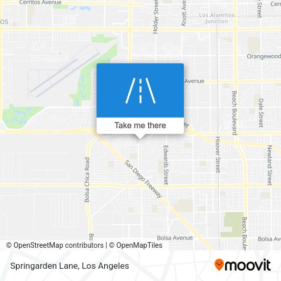 Springarden Lane map