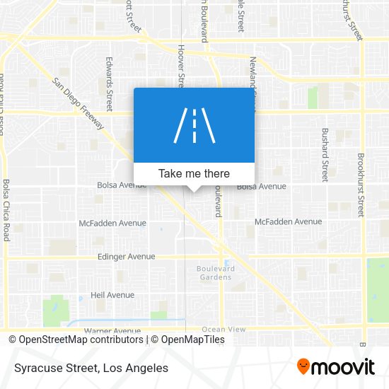 Mapa de Syracuse Street