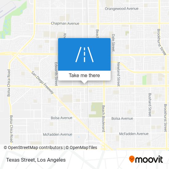 Texas Street map