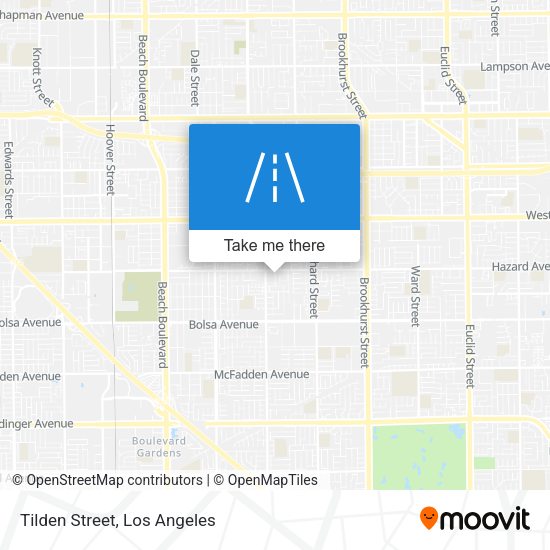 Mapa de Tilden Street