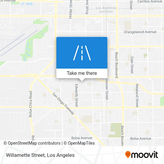Willamette Street map
