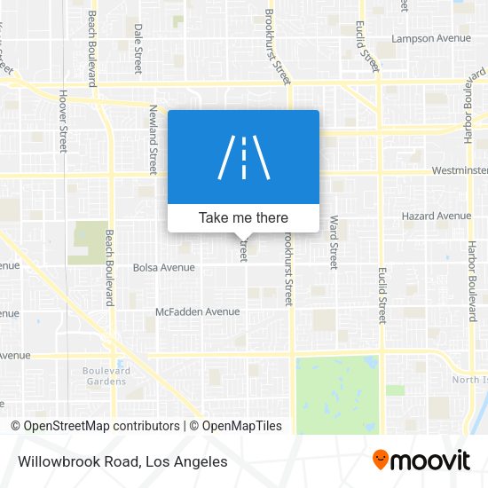 Willowbrook Road map