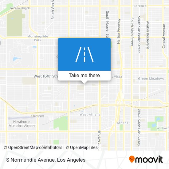 S Normandie Avenue map