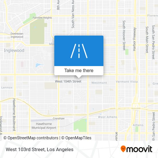 Mapa de West 103rd Street