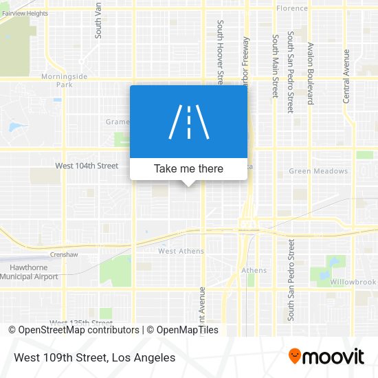West 109th Street map