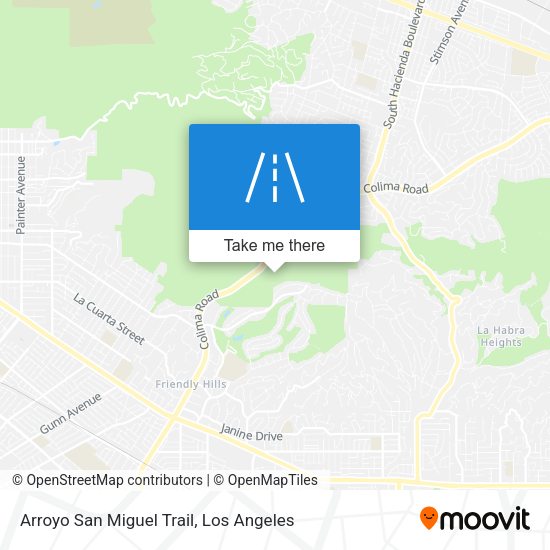 Arroyo San Miguel Trail map