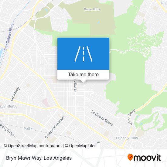 Mapa de Bryn Mawr Way