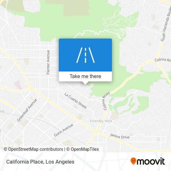 Mapa de California Place