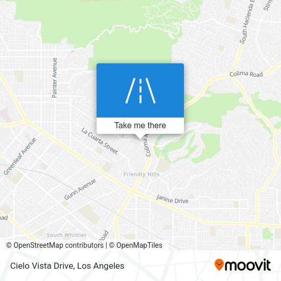 Cielo Vista Drive map