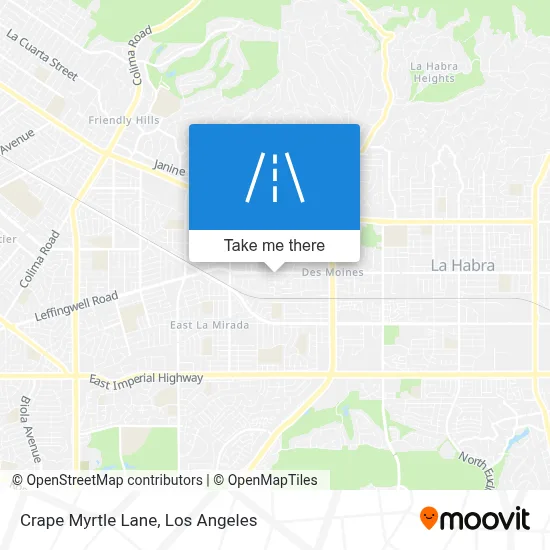 Crape Myrtle Lane map