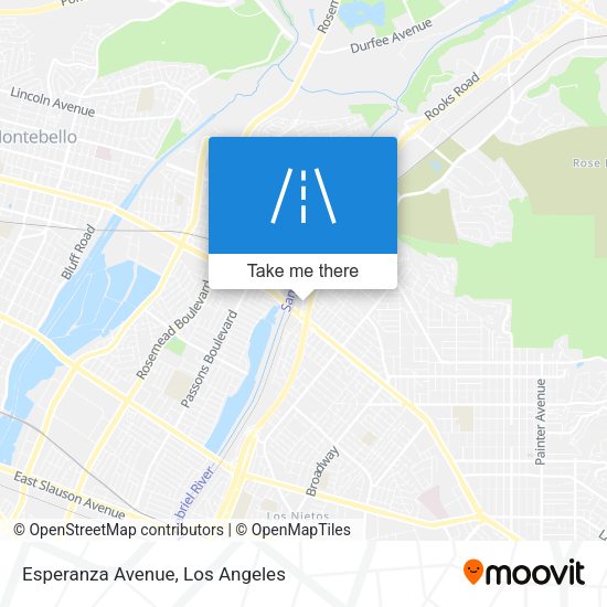 Esperanza Avenue map