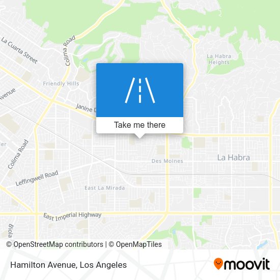 Mapa de Hamilton Avenue