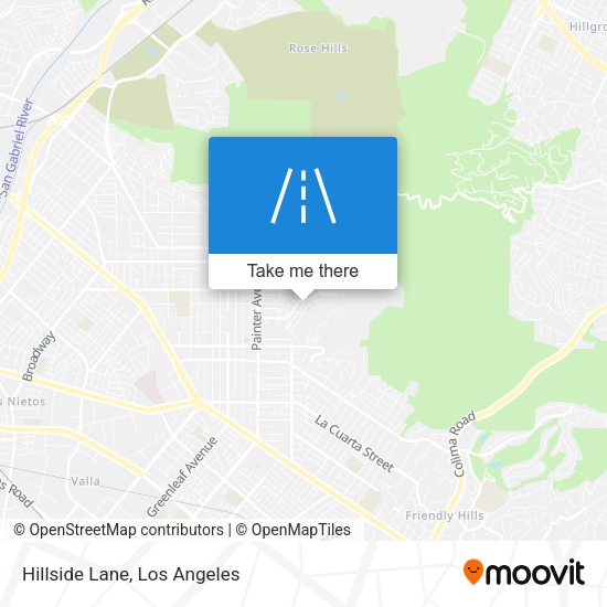 Mapa de Hillside Lane