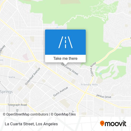 Mapa de La Cuarta Street