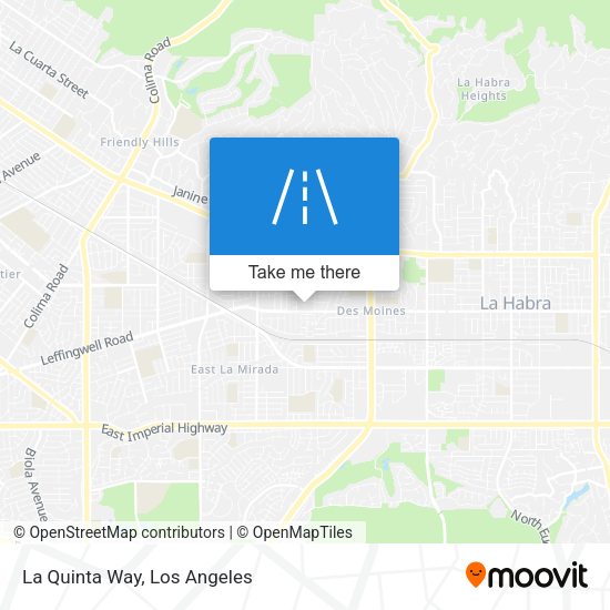 La Quinta Way map