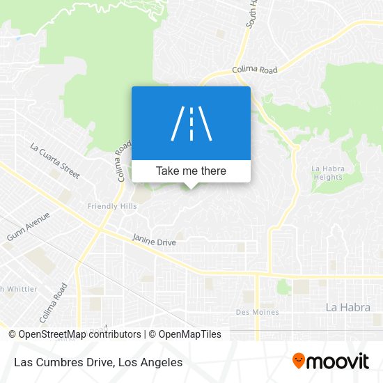 Las Cumbres Drive map