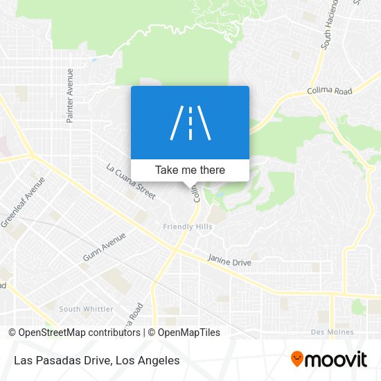 Mapa de Las Pasadas Drive