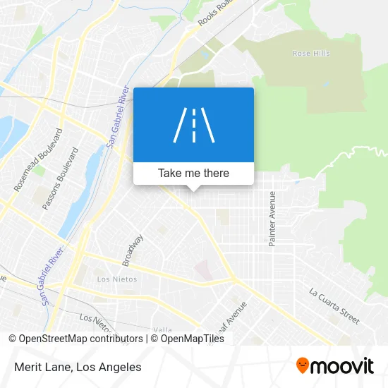 Merit Lane map