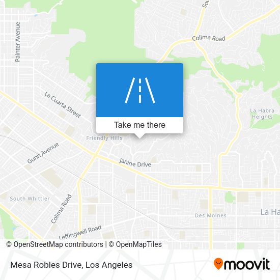 Mesa Robles Drive map