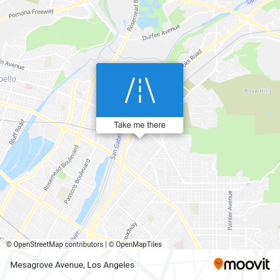 Mesagrove Avenue map