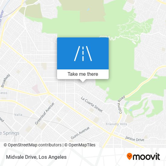 Midvale Drive map