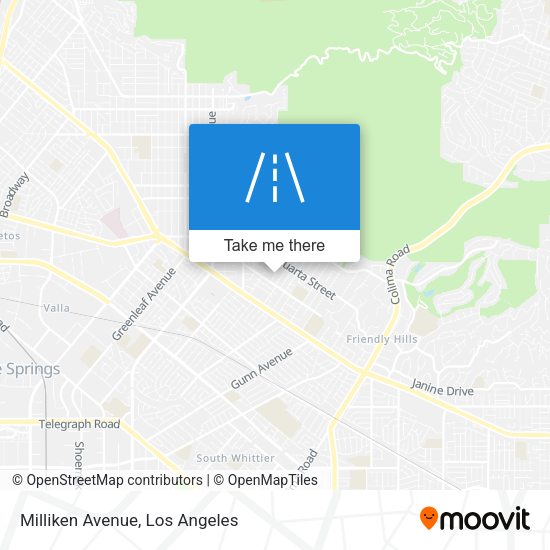 Milliken Avenue map