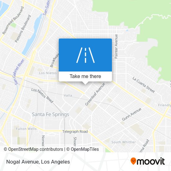Mapa de Nogal Avenue