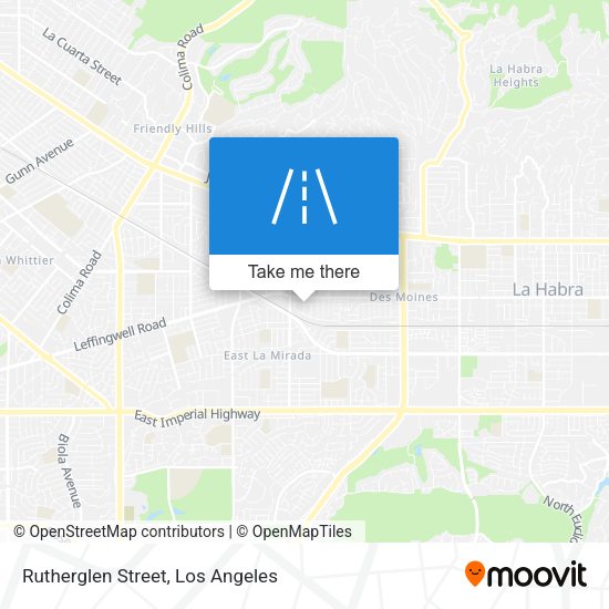 Mapa de Rutherglen Street