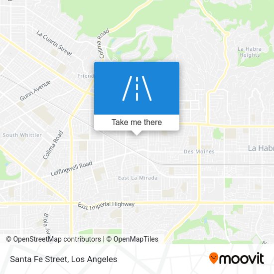 Mapa de Santa Fe Street