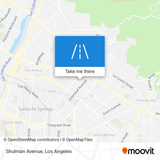 Mapa de Shulman Avenue