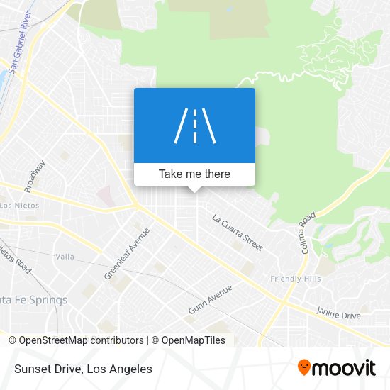 Mapa de Sunset Drive