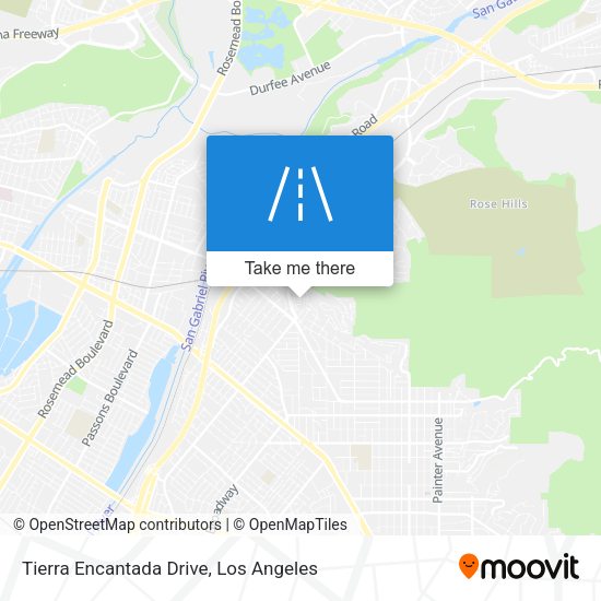 Tierra Encantada Drive map
