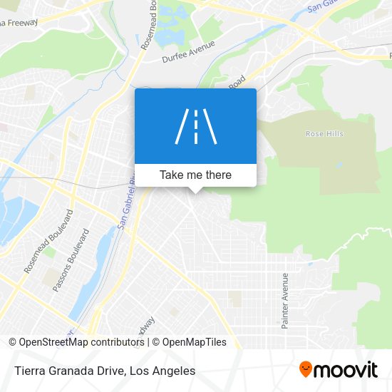 Tierra Granada Drive map