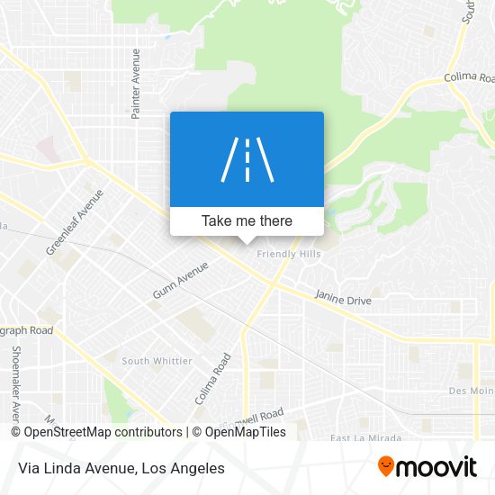 Mapa de Via Linda Avenue