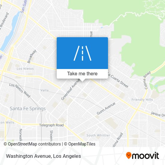 Mapa de Washington Avenue