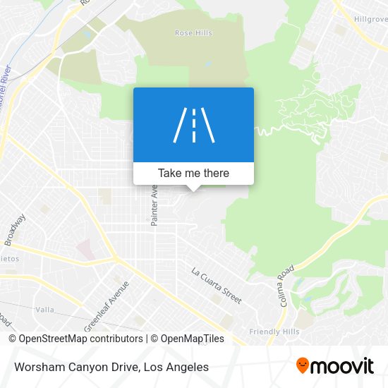 Worsham Canyon Drive map