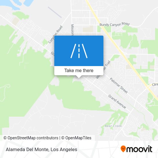 Alameda Del Monte map