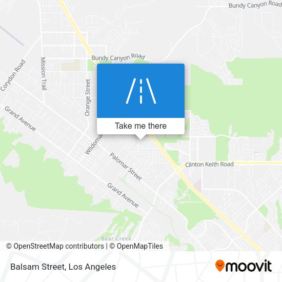 Mapa de Balsam Street