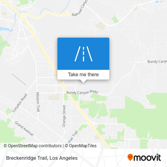 Mapa de Breckenridge Trail