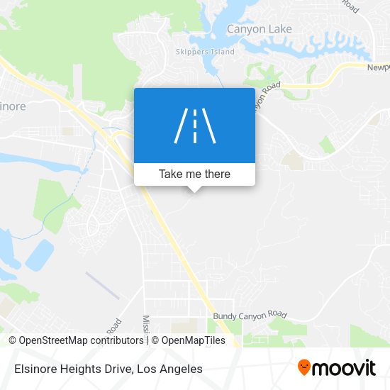 Elsinore Heights Drive map