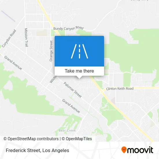 Frederick Street map